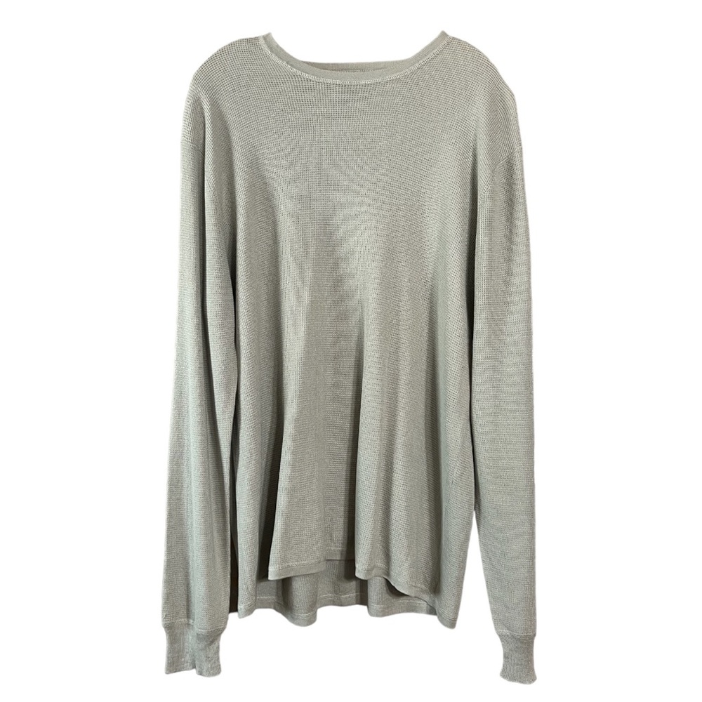 Banana Republic Light Green Silk Blend Long Sleeve Sweater Sz L EUC